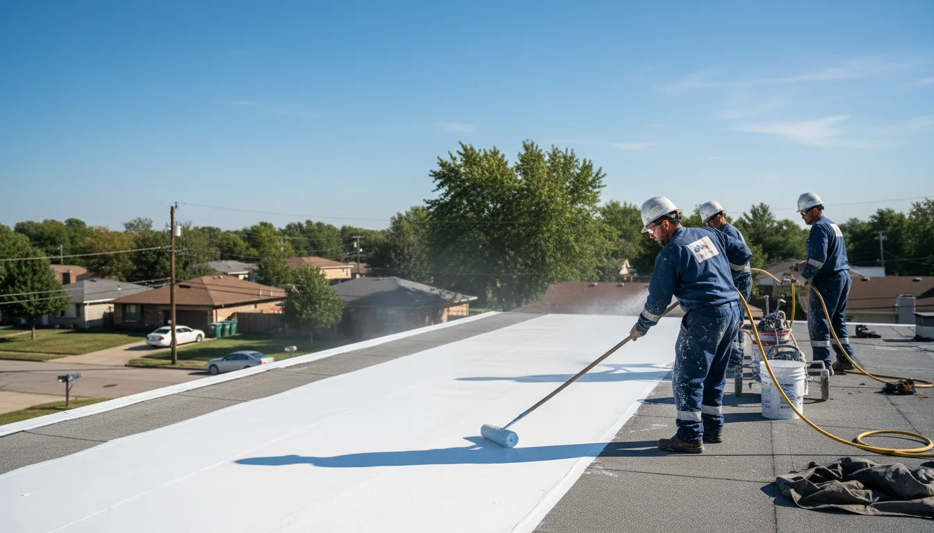 Commercial roof coating in Peachland, NC near me